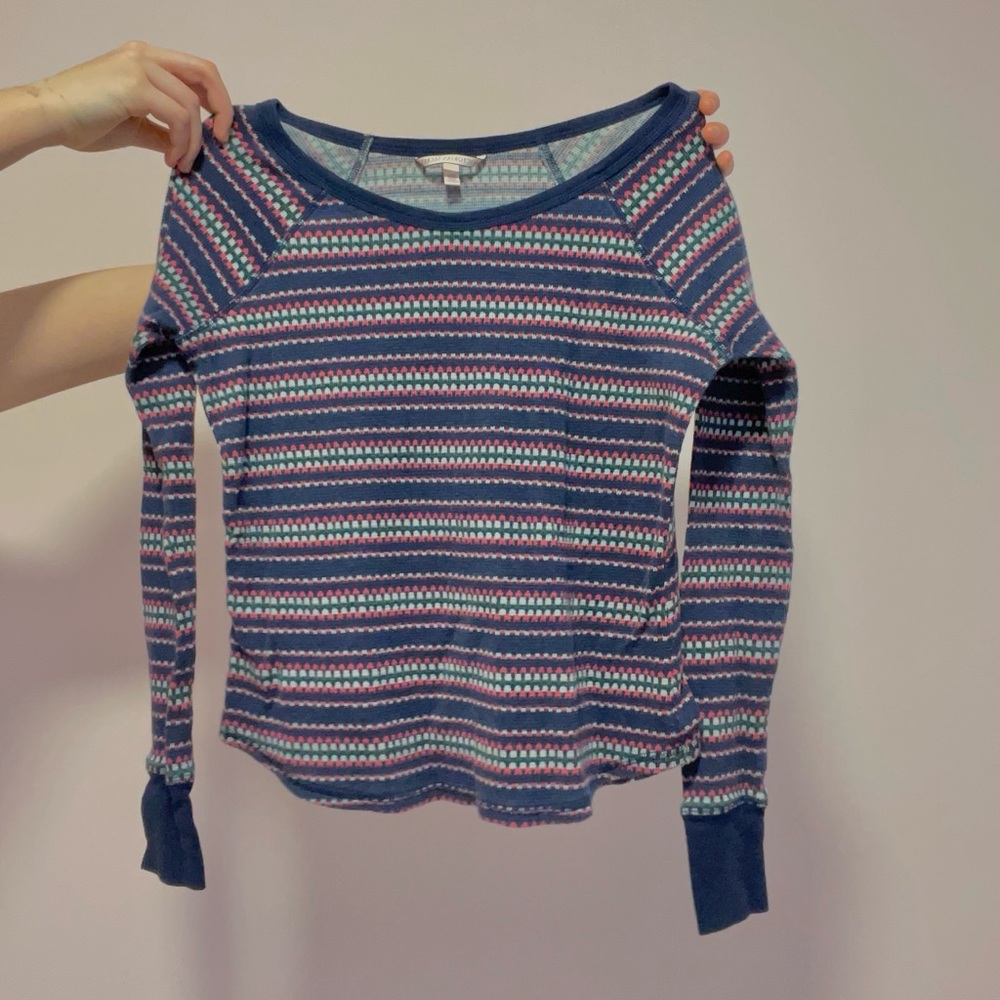 Victorias Secret Patterned Long Sleeve Top